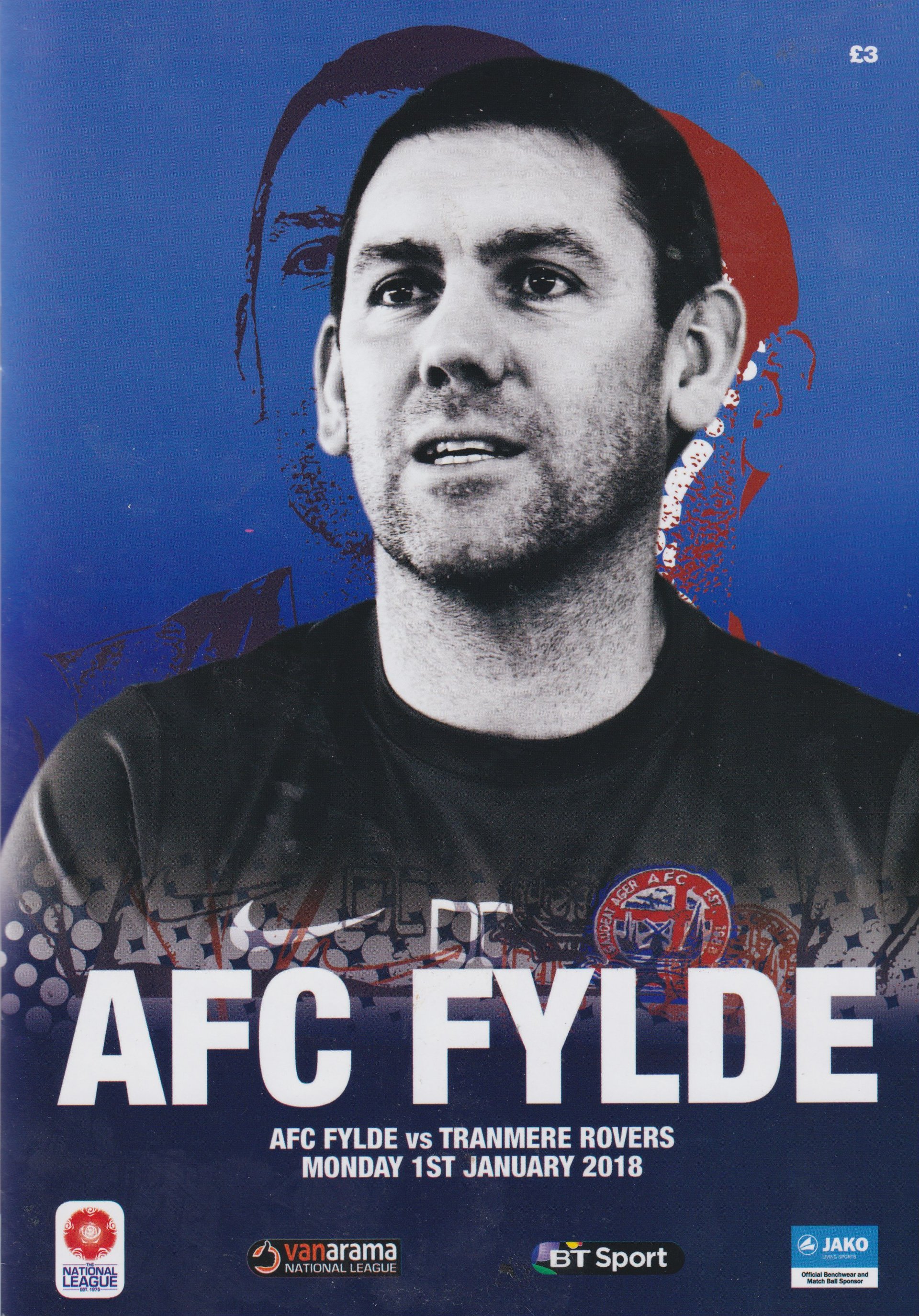 AFC Fylde v Tranmere Rovers match programme